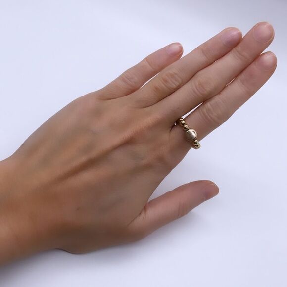 NWT Wool + Pepper Co. Gold Stackable Ring - Picture 1 of 6